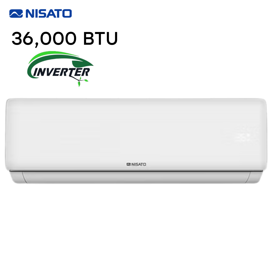 Aire Acondicionado Split Inverter de 36,000 BTU Blanco Nisato NAS-36INV NISATO