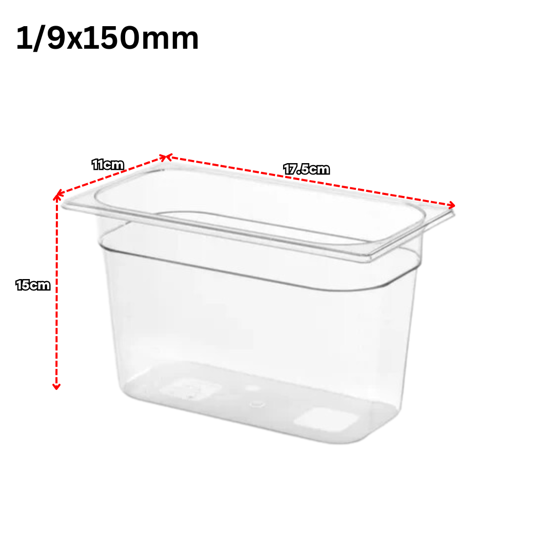 Bandeja GN Pans de Policarbonato 1/9x150mm PH1710 Selecto