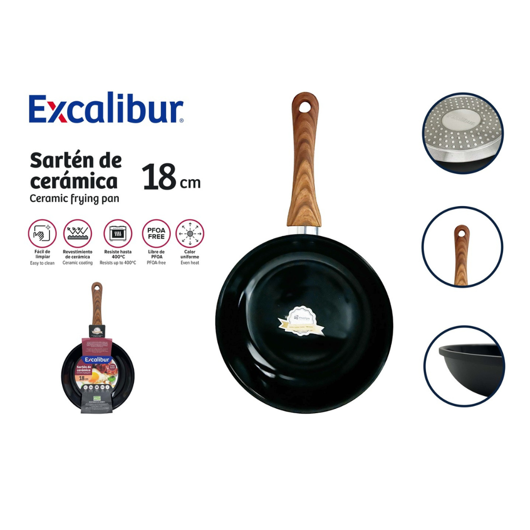 Sartén de Cerámica 18cm Excalibur A164-FP1718A-18CM EXCALIBUR