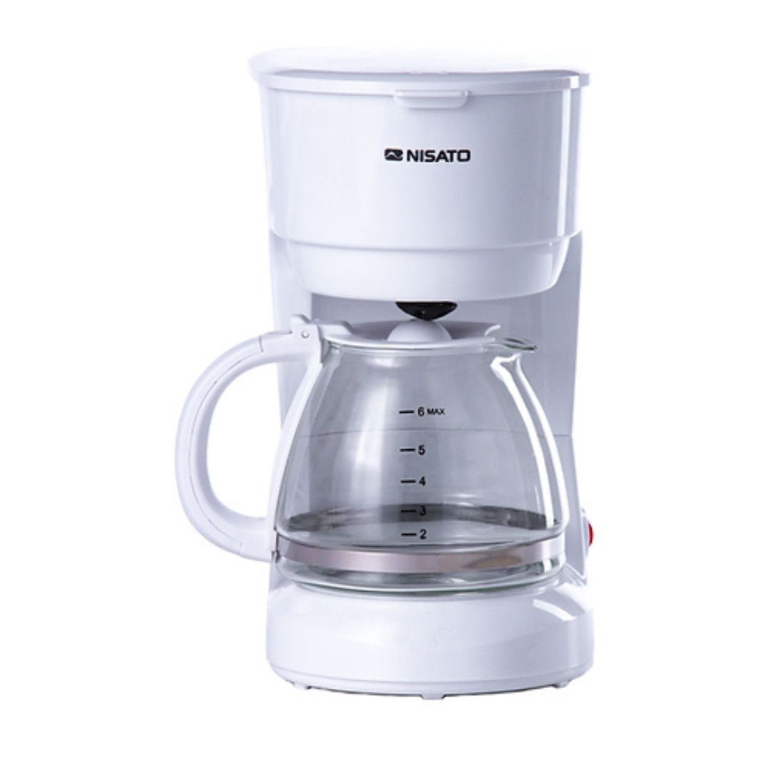 Cafetera de 6 Tazas Blanca Nisato NCM-86WDL