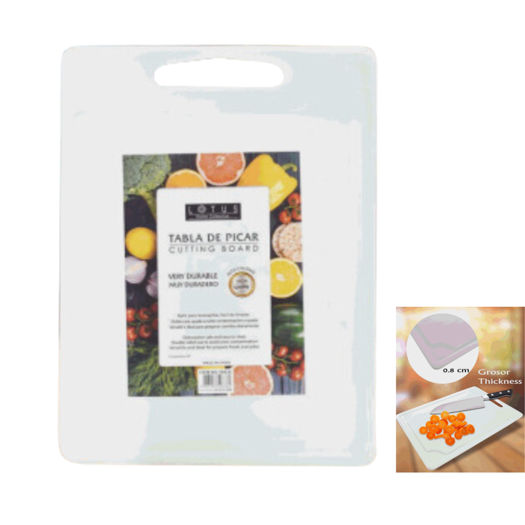 Tabla de Picar Plástica 35x25.5x0.08cm Lotus 50836