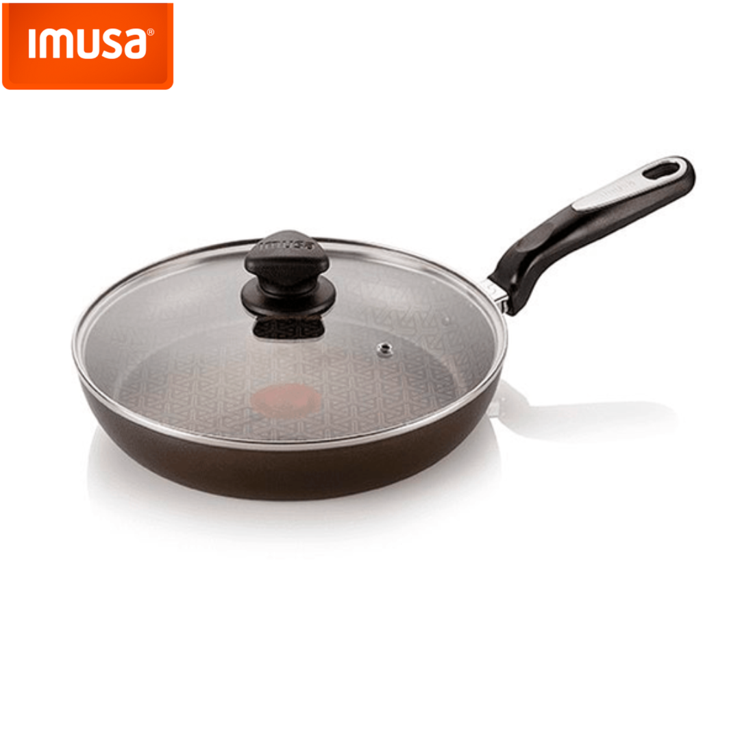 Sartén Antiadherente con Tapa de Vidrio Talent 30cm Imusa 0381300