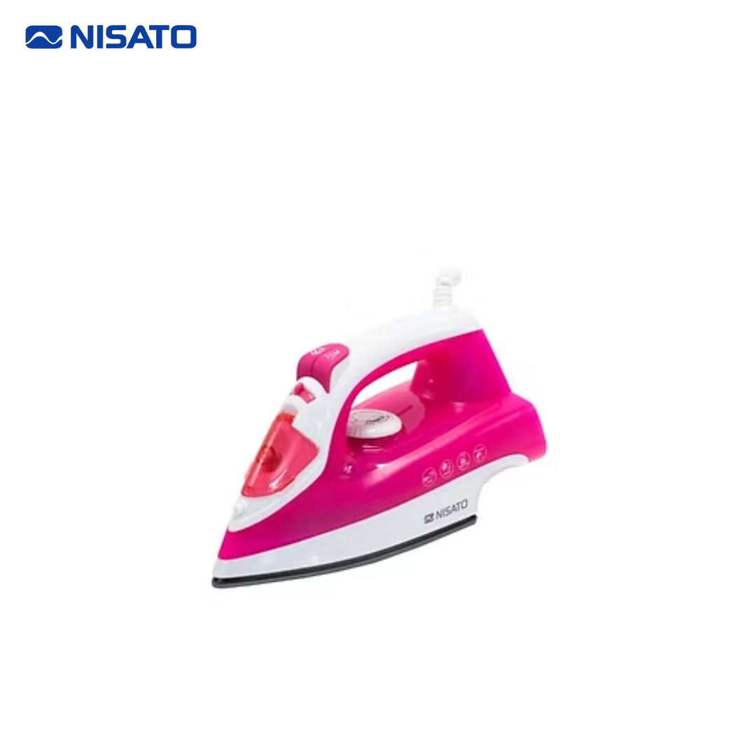 Plancha de Ropa a Vapor Rosado Nisato NPL-203RSW