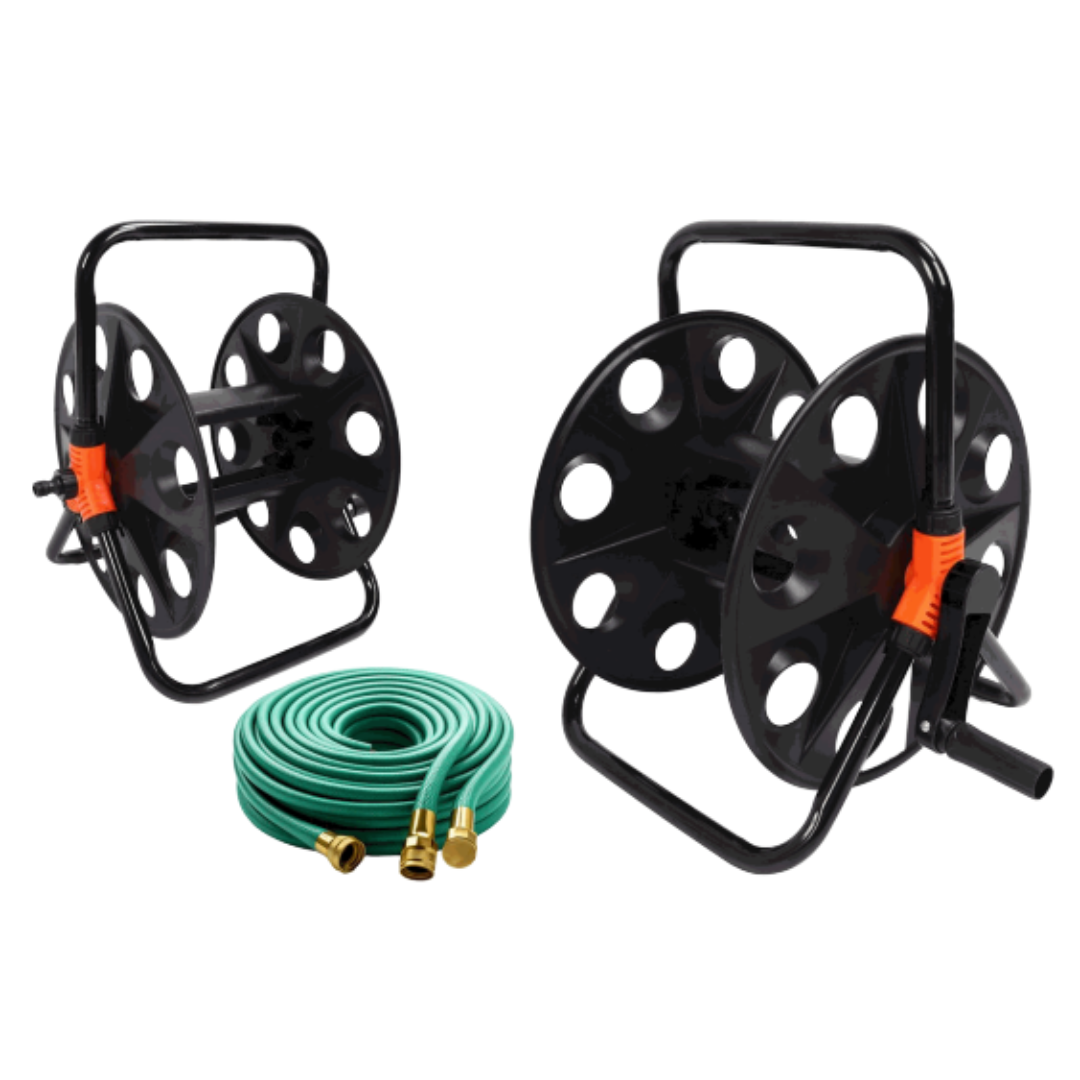 Carrete para Mangueras Plástico Negro 88350 Selecto
