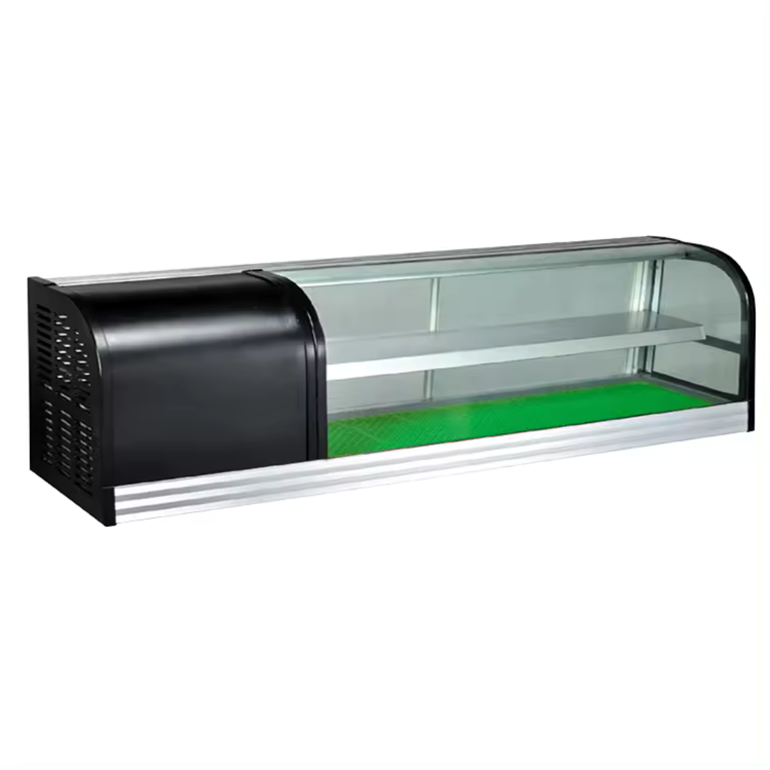 Vitrina Refrigerada para Sushi de 2 Niveles 150cm HSD-1500-2 Barra de sushi. Selecto