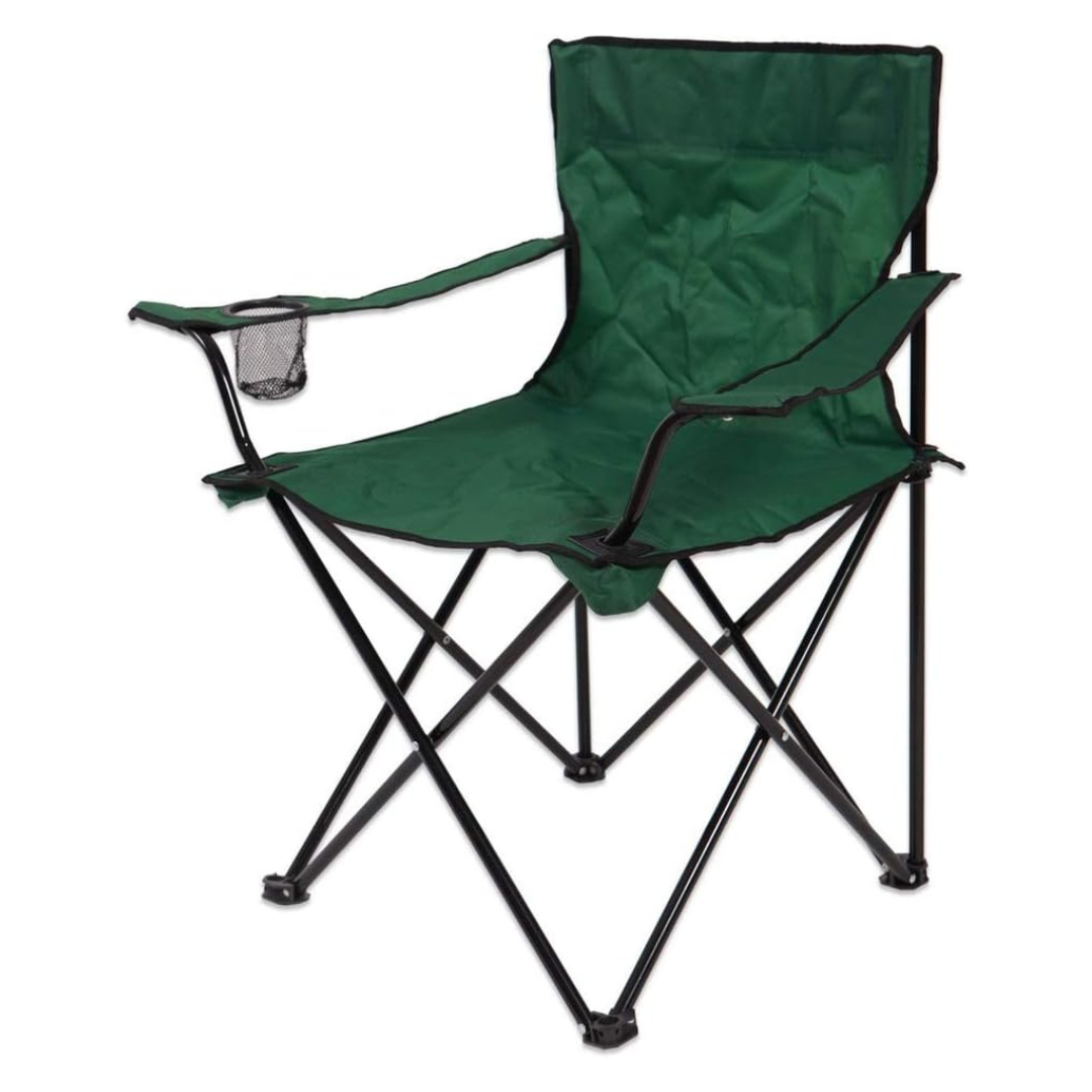 Silla Plegable Playero con Porta Vasos Verde TV-CH07GR Selecto