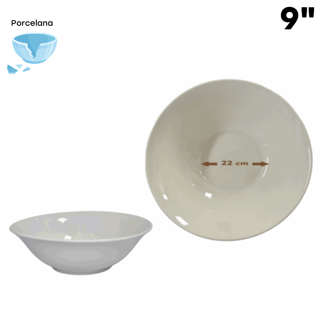 Bowl de Porcelana de 9" 87687 Selecto