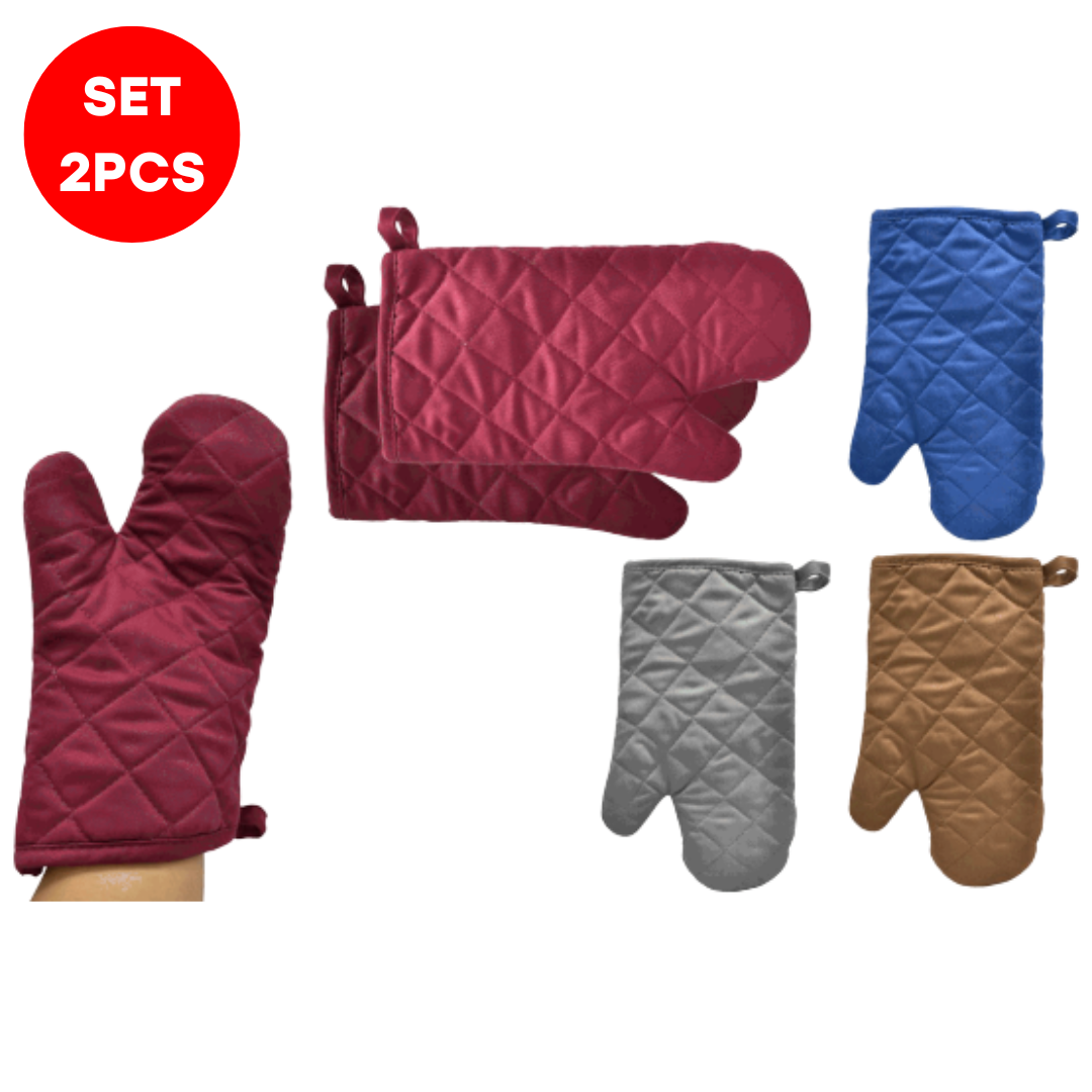 Set de 2 Piezas Guantes de Hornear 17x33cm NV-1394 Selecto