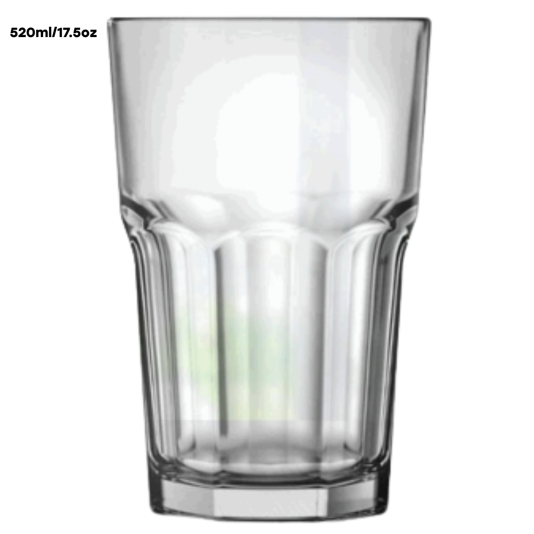 Vaso de Vidrio Bristol Transparente 520ml/17.5oz Nadir 29110200759914