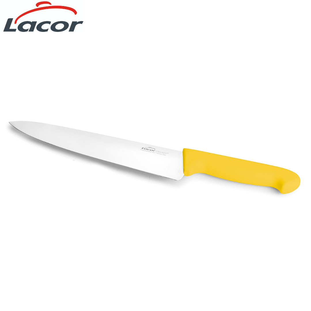 Cuchillo de Acero Inoxidable 10" Amarillo Lacor ES-38312
