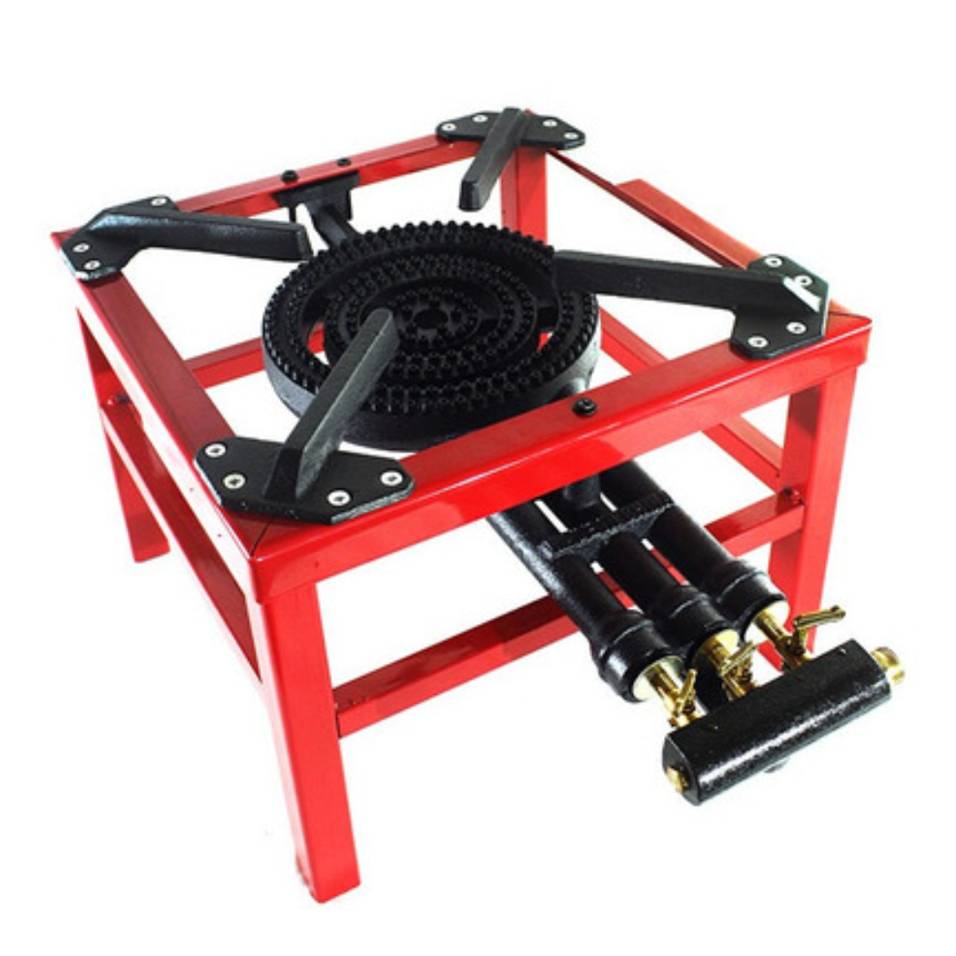 Estufa de Hierro Rojo 3 Llaves OS-RED09