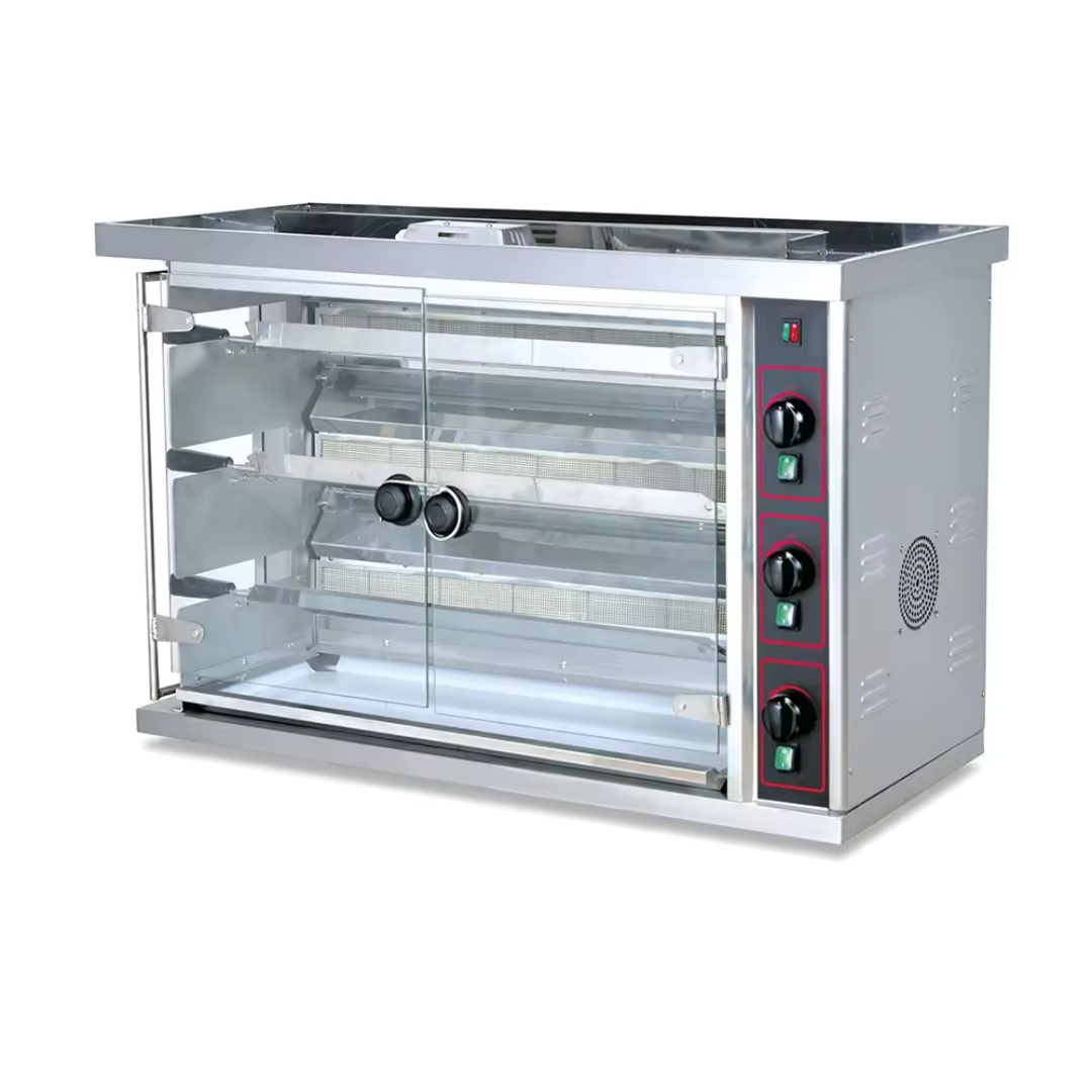 Rostizador a Gas de 3 Niveles 220V/60Hz Capacidad 15 Pollos HGJ-3P Asador. Selecto