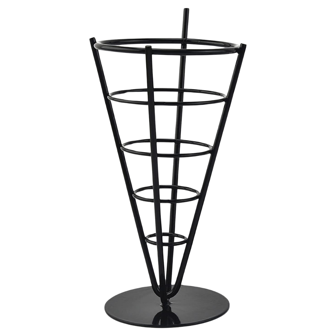 Canasta Tipo Cono para Papas Fritas en Acero Inoxidable 201 Negro 500901 Selecto