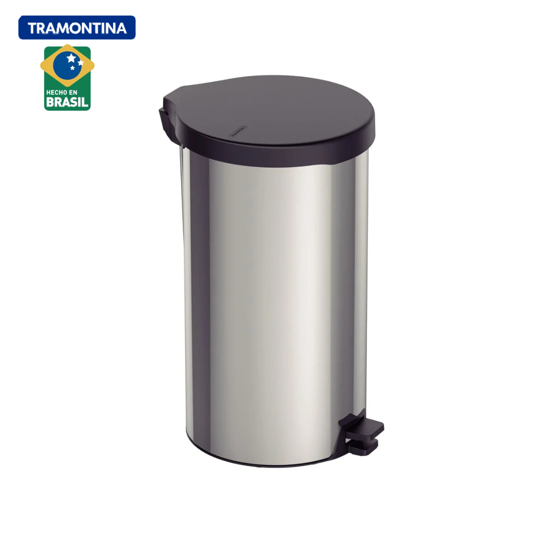 Basurero de Acero Inoxidable con Pedal de 20 Litros Tramontina 94538/720 TRAMONTINA