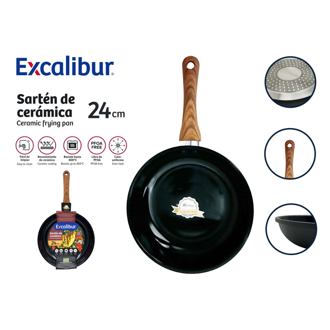 Sartén de Cerámica 24cm Excalibur A164-FP1718A-24CM EXCALIBUR