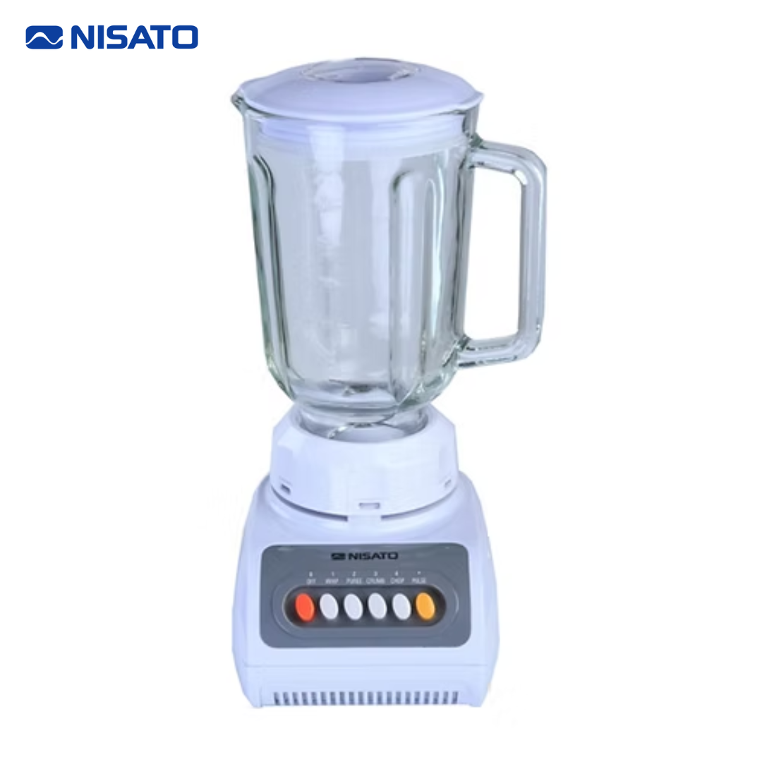 Licuadora Jarra de Vidrio 1.5L 4 Velocidades 300W Nisato NLI-34GPN NISATO