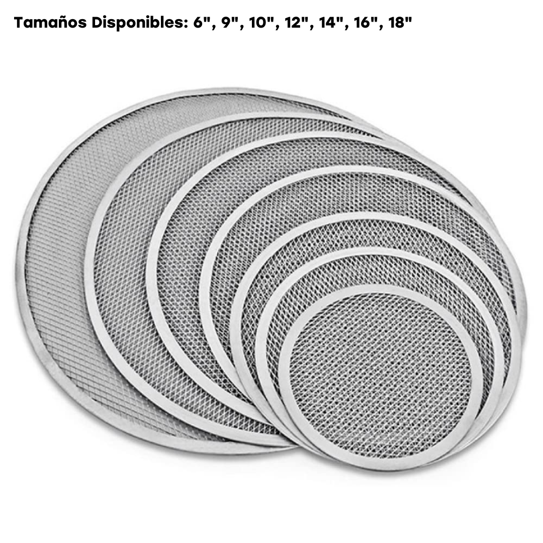 (LLEGANDO 31 DE DIC) Bandejas para Hornear Pizza de Aluminio 0.9mm desde 6" a 18"