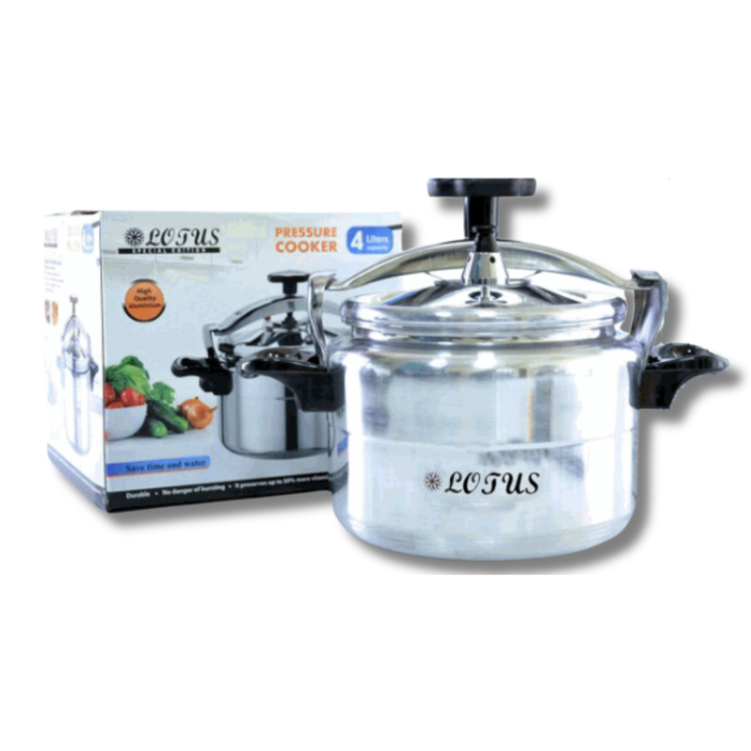 Olla de Presión de Acero Inoxidable con 2 Agarraderos 4 Litros LT-4LTR Lotus LOTUS