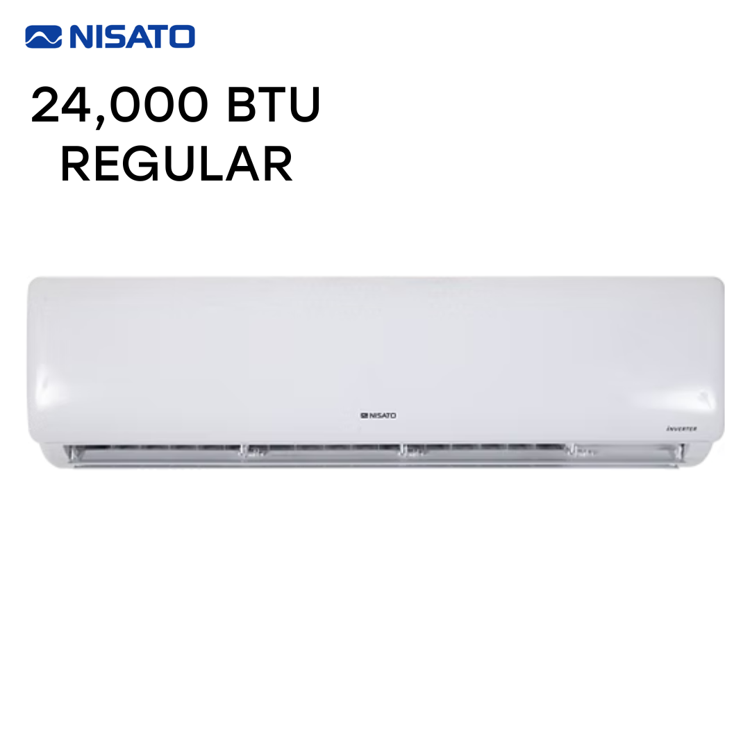 Aire Acondicionado Split Regular de 24,000 BTU Blanco Nisato NAS-24LT NISATO