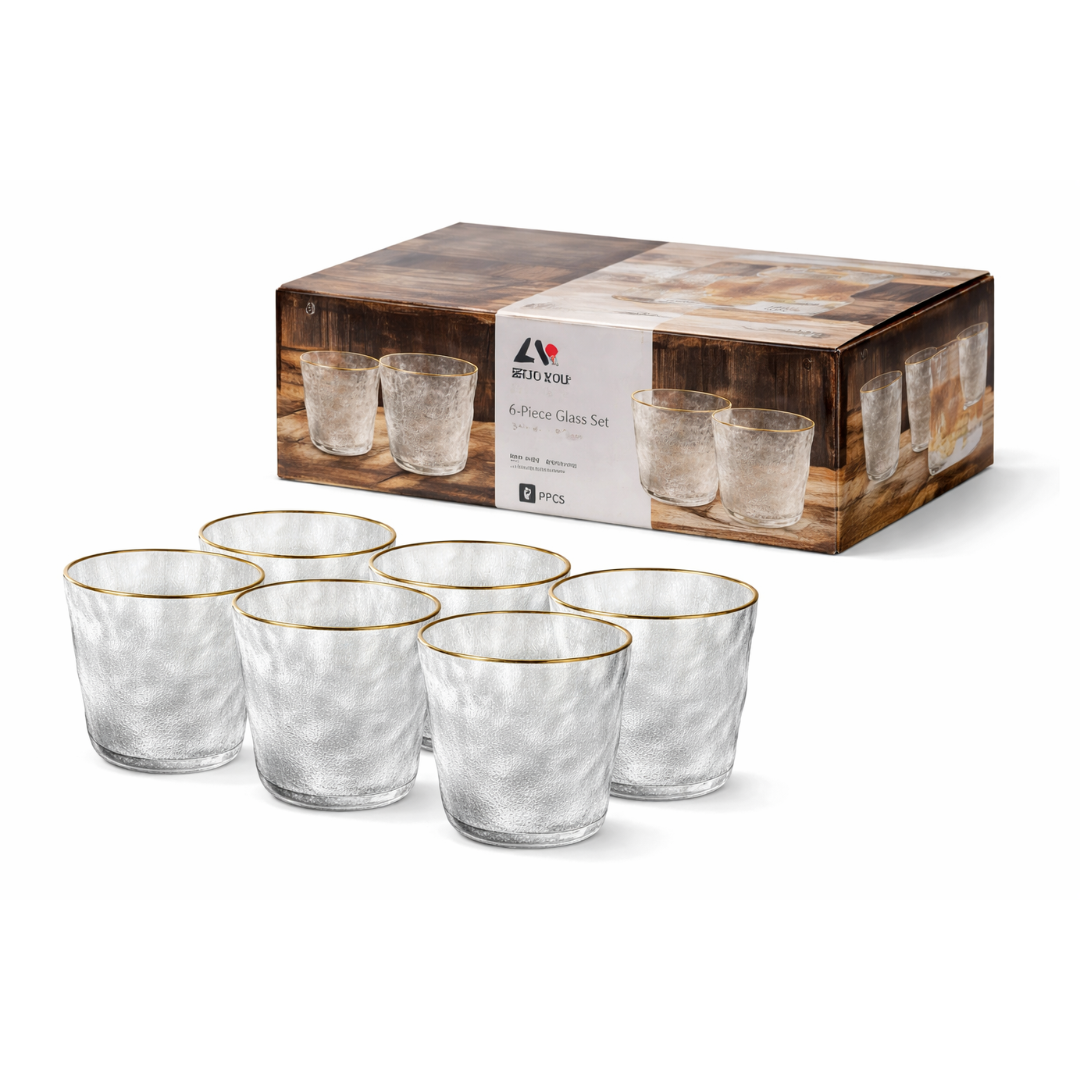 Set de 6 Vasos de Vidrio 41145
