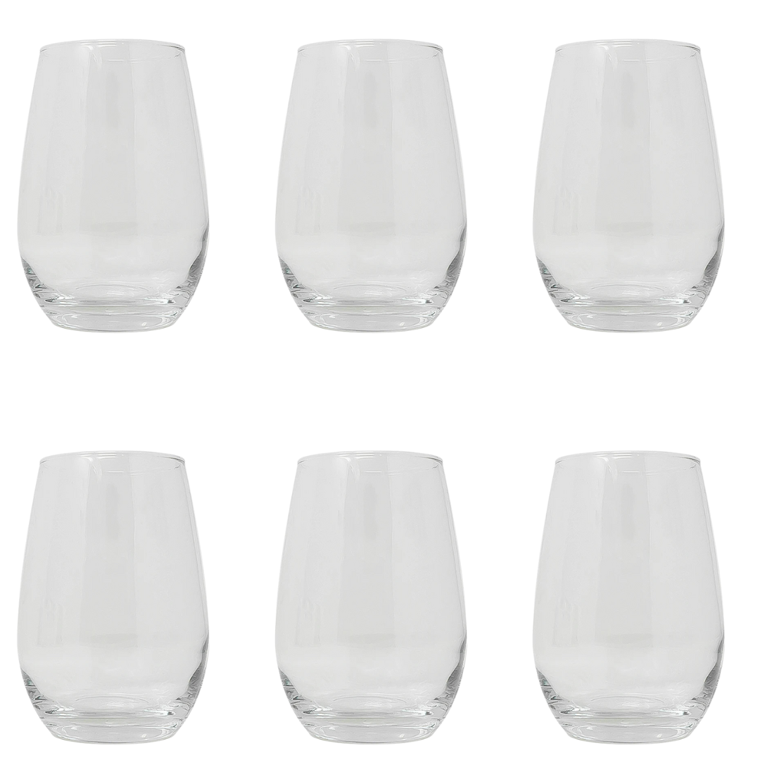 Set 6 Vasos de Vidrio Dubai 355ml/12oz Nadir 77640201398233 Nadir