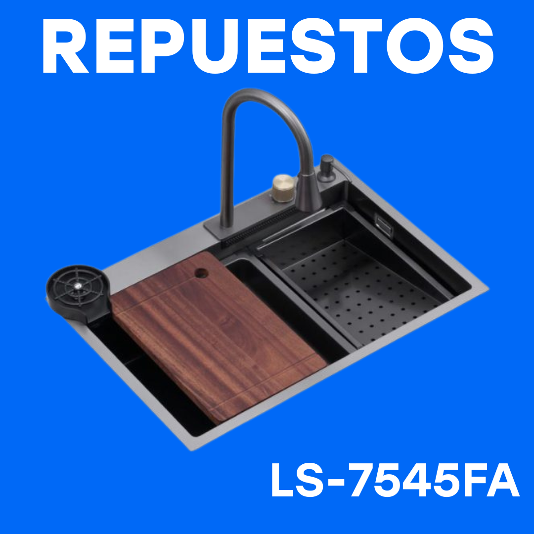 Repuestos Fregador de Acero Inoxidable 304 1 Tina 3en1 750*450*220mm LS-7545FA Selecto