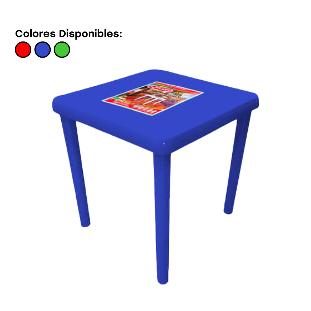 Mesa Plástica Cuadrada 70.5x70.5cm T-00000405