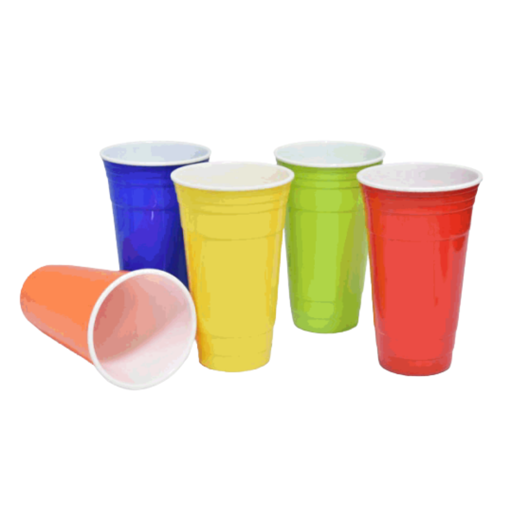 Vaso Plástico de Colores Fuerte 021-73427 Selecto