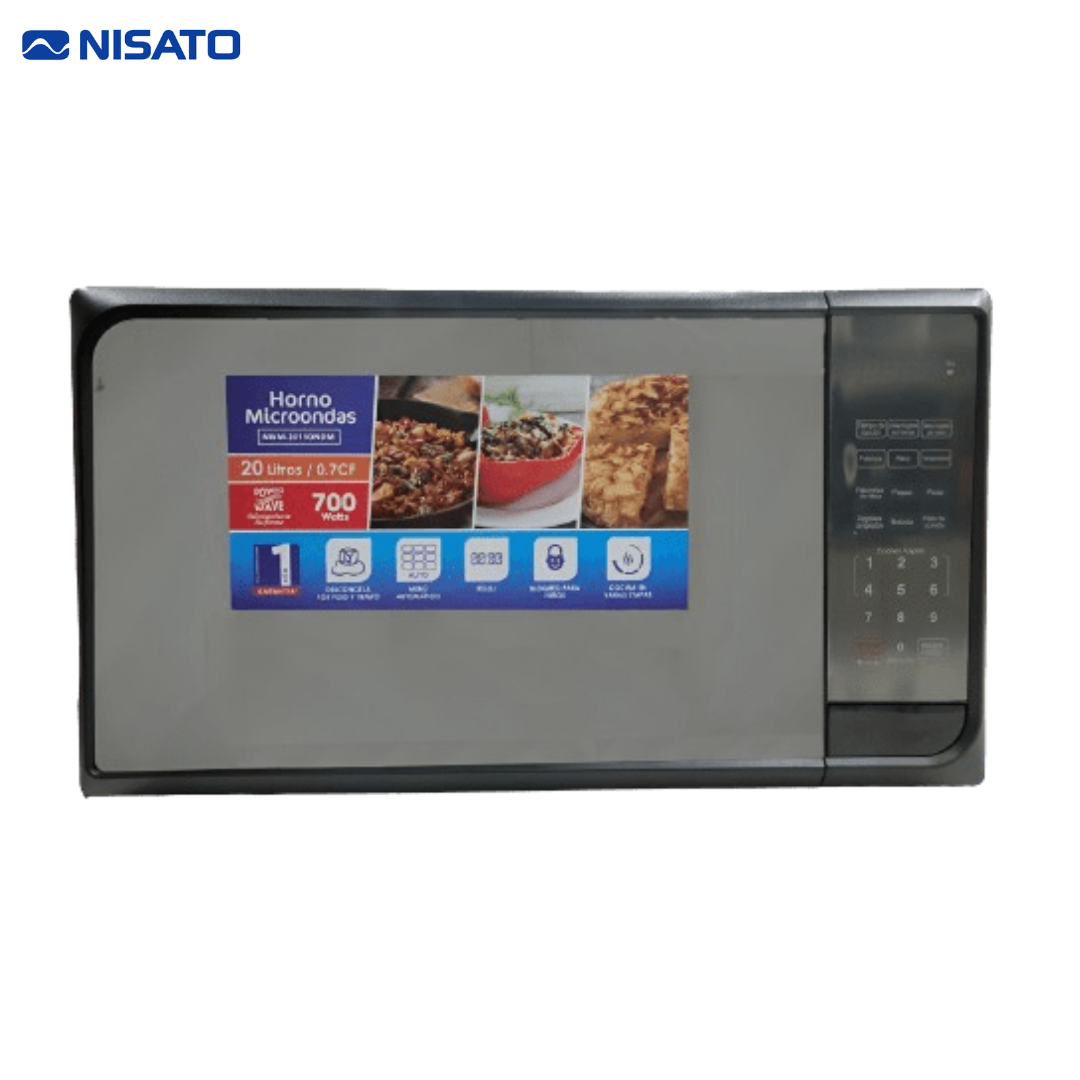 Horno Microonda 20L/0.7P3 Negro Nisato NMW-2011DNDM NISATO