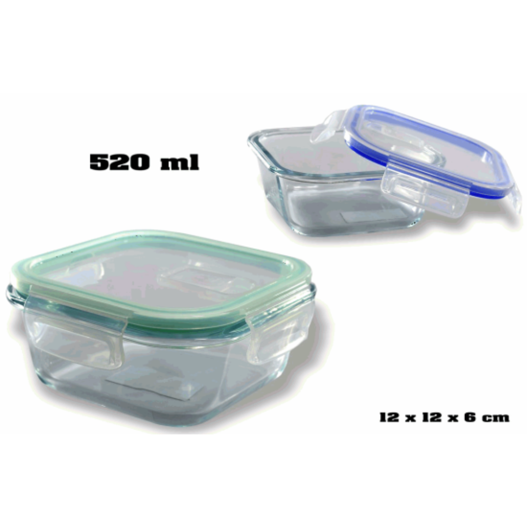 Envase de Vidrio con Tapa 520ml LHC-7580 Selecto