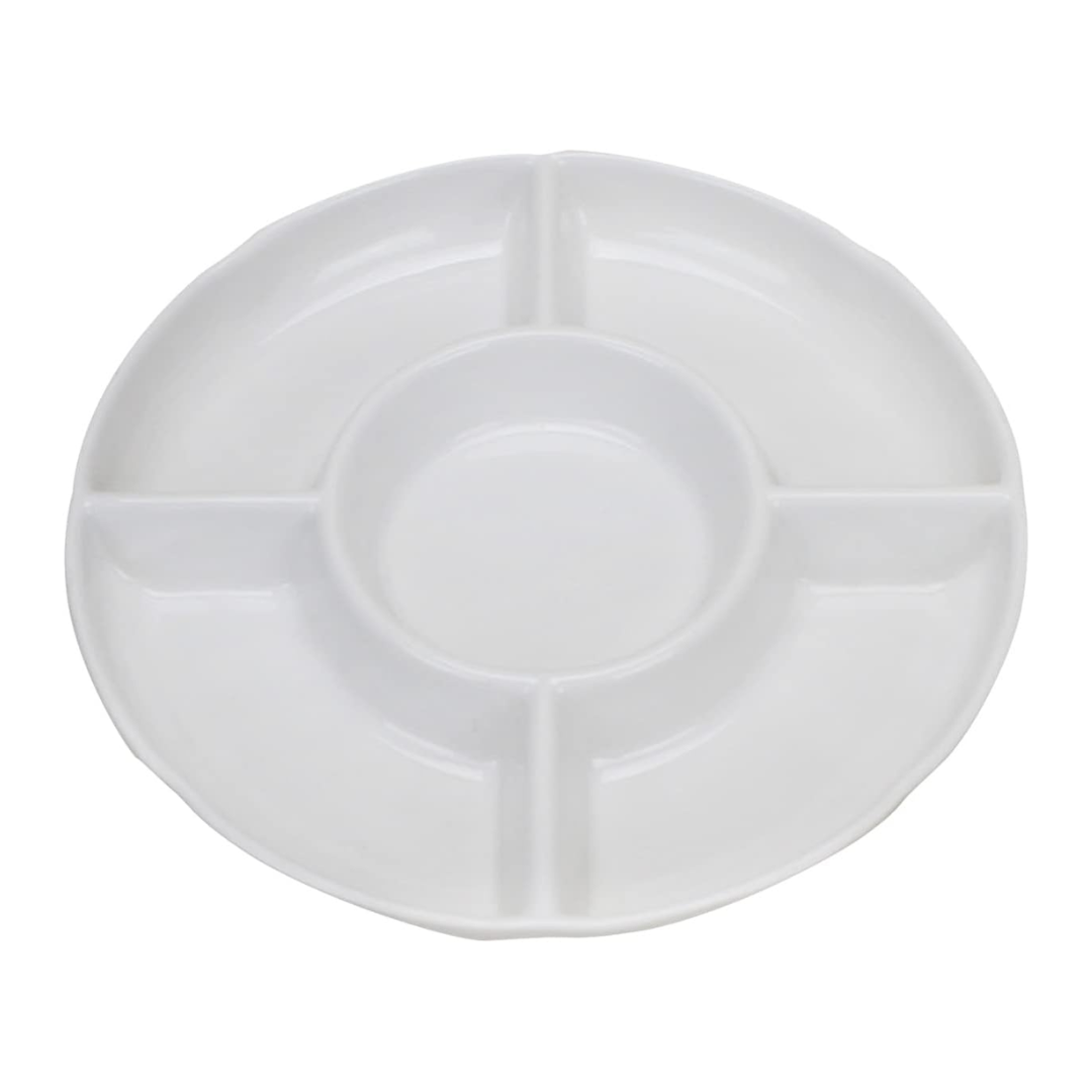 Bandeja con Divisiones de Melamina Blanco 30cm BG-36005-12W Selecto