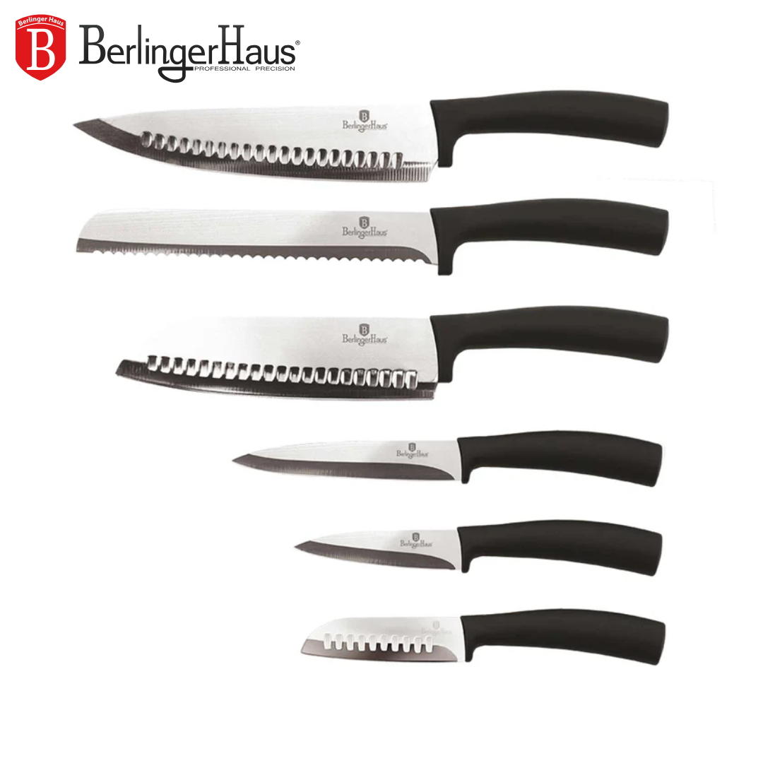 Set 6 Cuchillos de Acero Inoxidable Berlinger Haus BH-2478N