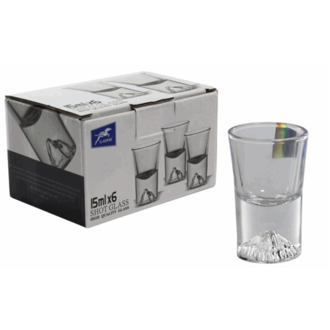 Set 6 Vaso de Tequila Vidrio 15ml 86887 Selecto