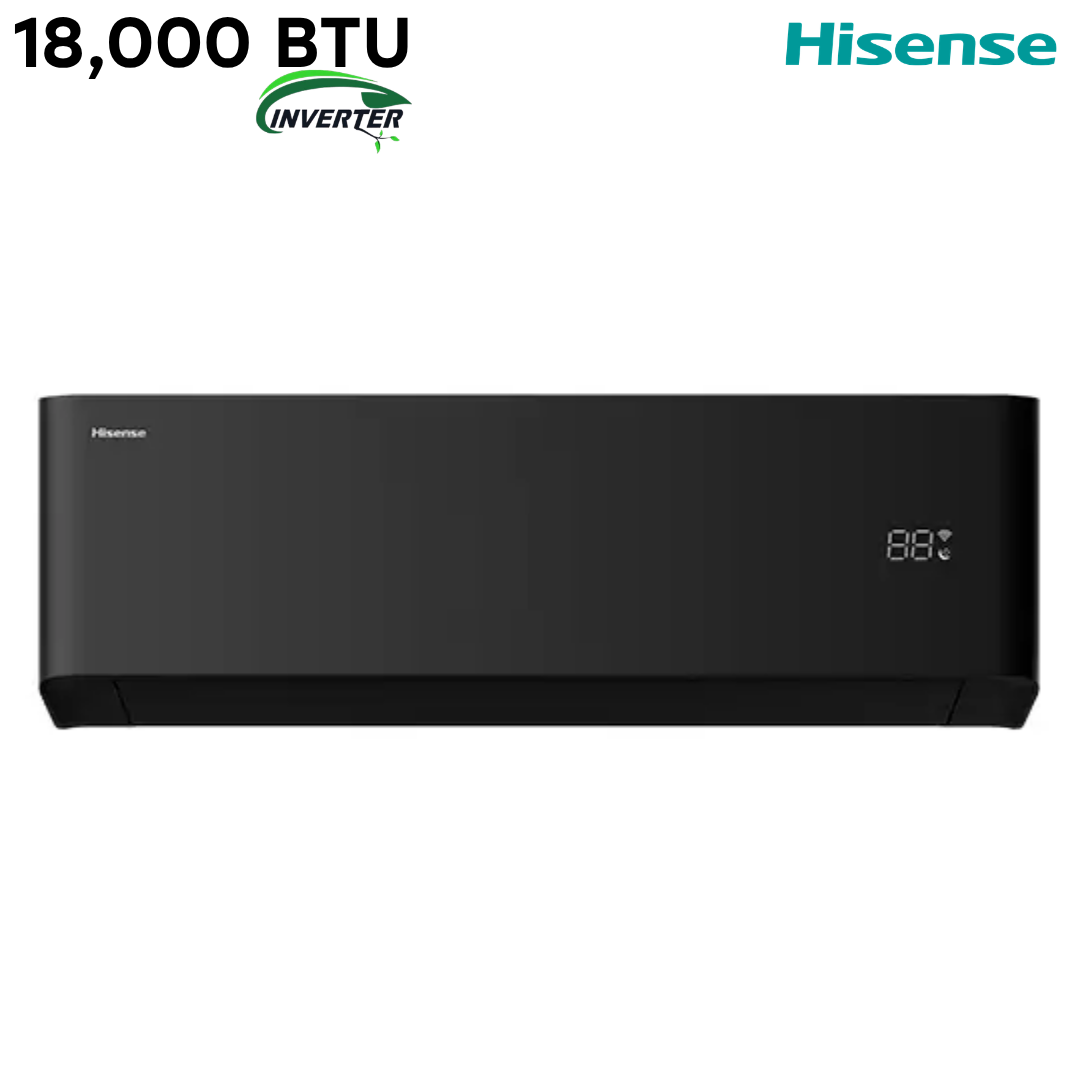 Aire Acondicionado Split Hisense ATR182HB Inverter 18,000 BTU Negro Premium Wi-Fi | SEER 20 | Hi-Nano