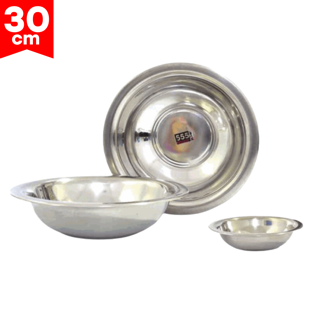 Bowl de Acero Inoxidable 30cm 555 BASIN-30 Plato.