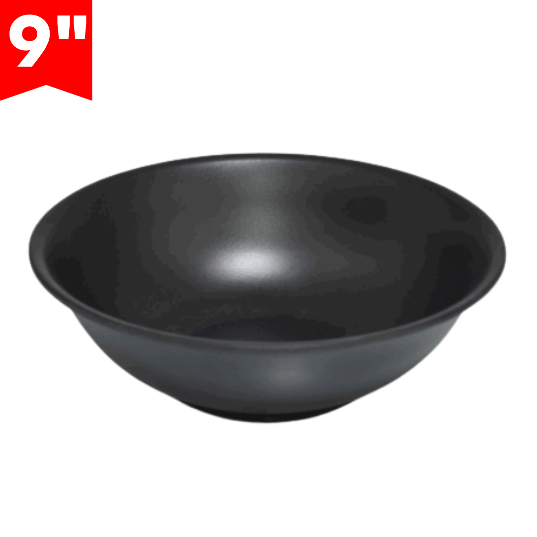 Bowl de Melamina Negro 9" BG-209H-BLK