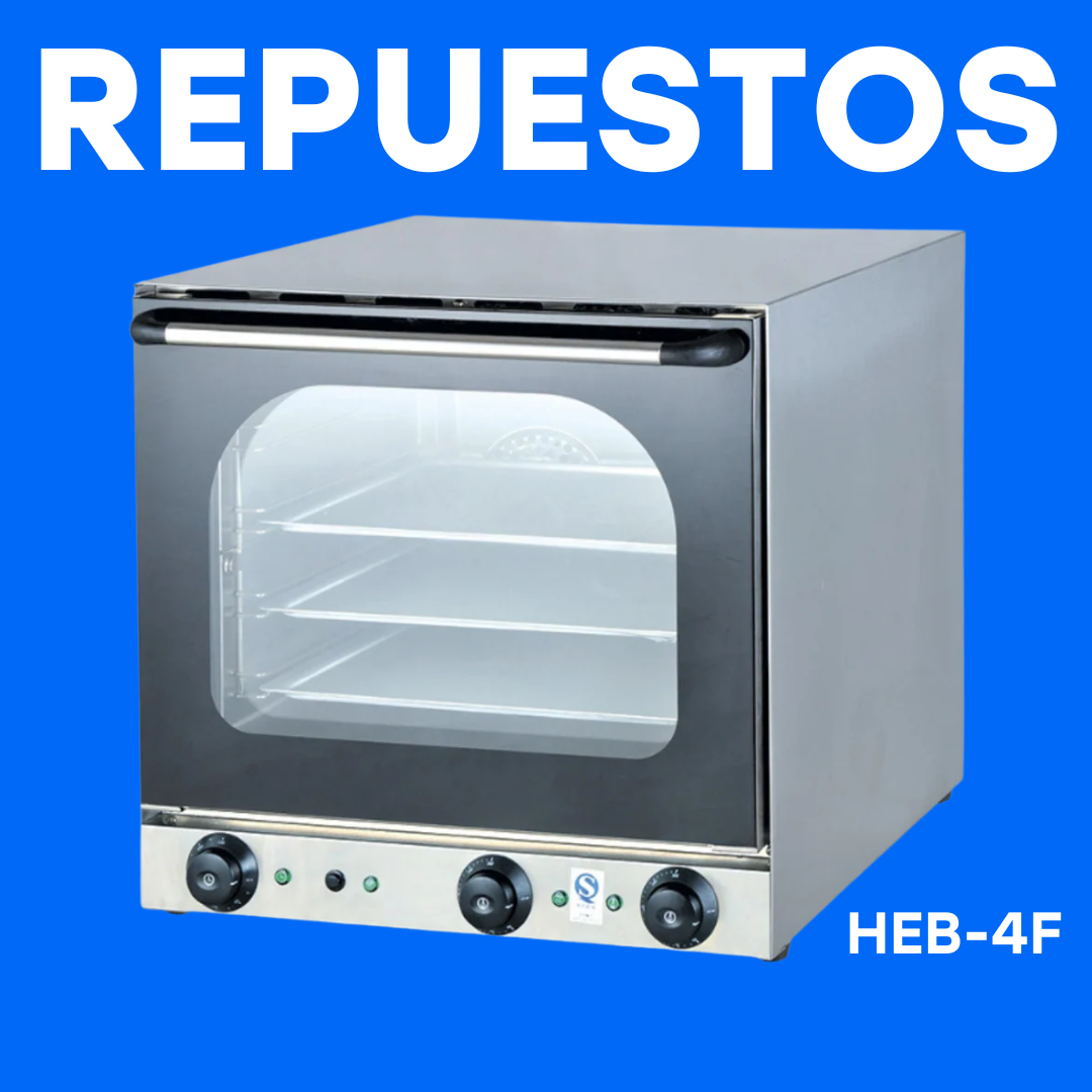 Repuestos para Horno de Convección Eléctrico de 4 Bandejas HEB-4F Selecto