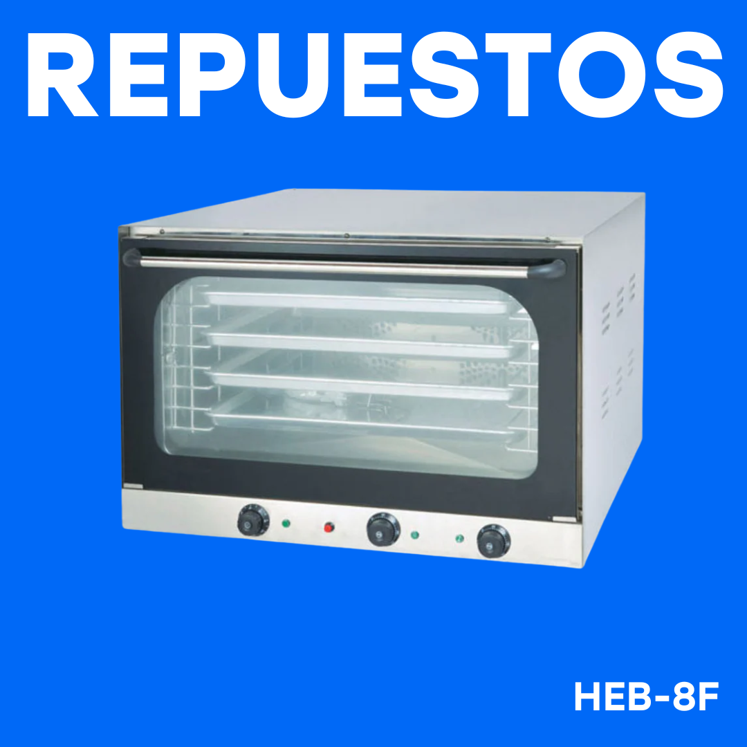 Repuestos para Horno de Convección Eléctrico de 4 Bandejas HEB-8F Selecto