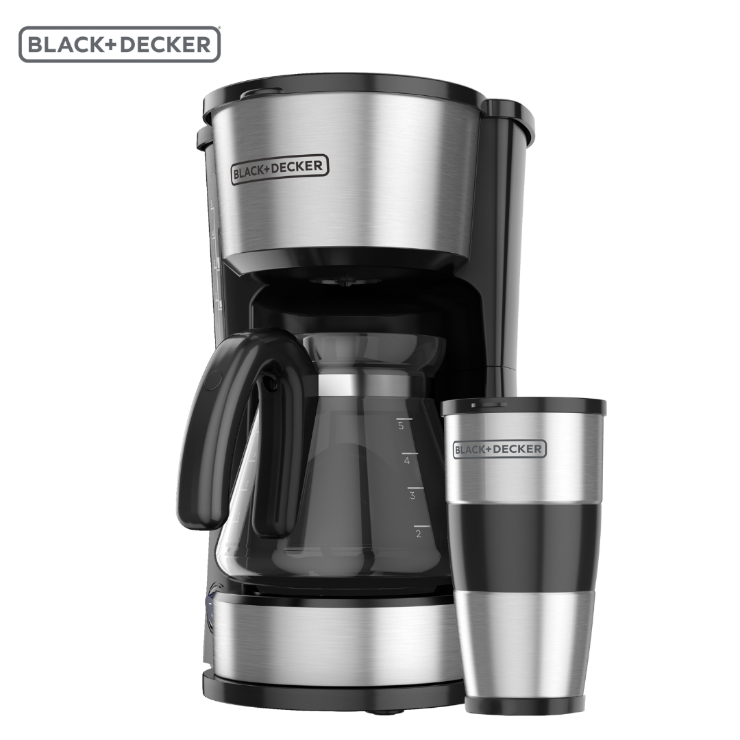 Cafetera Eléctrica 5 Tazas 4en1 Black and Decker CM0755SMX