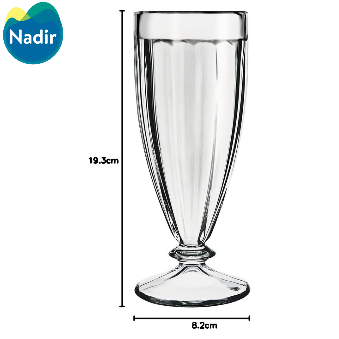 Copa de Malteada de Vidrio 360ml Tropical Nadir 07120200570927 Nadir