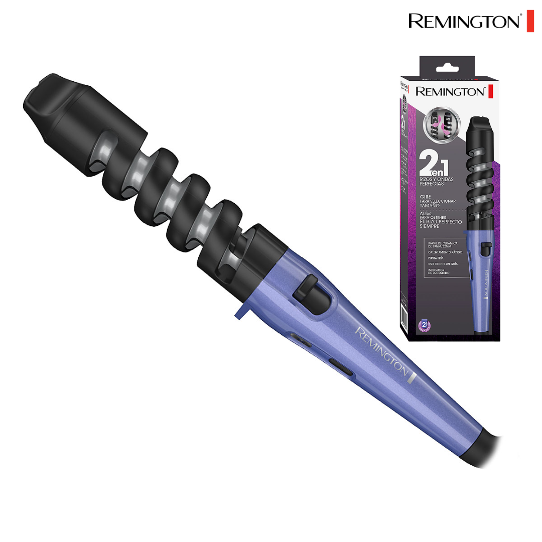 (LLEGANDO 3 DE JULIO) Rizador de Cabello Remington CI63N1 | Tenaza con Recubrimiento de Cerámica para Ondas Suaves y Duraderas
