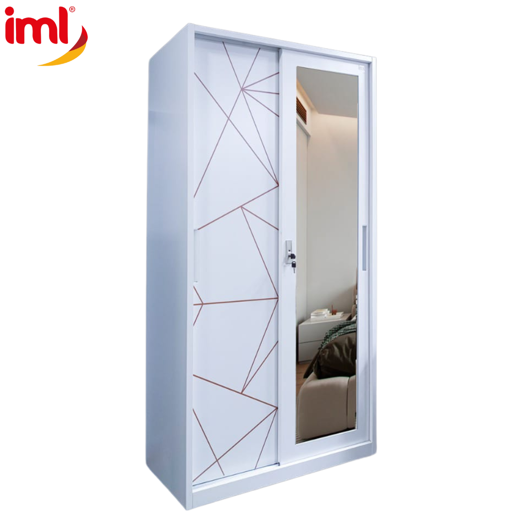 Closet Metálico con Espejo 185x90x50cm IML CL-1 Armario. IML
