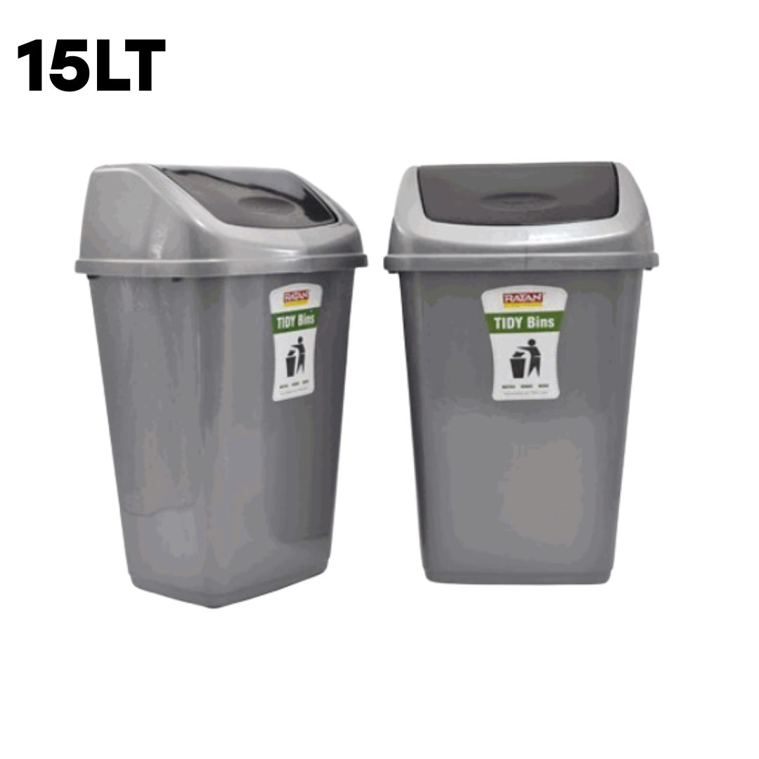 Basurero de Plástico 15 Litros Ratan 12821 Selecto