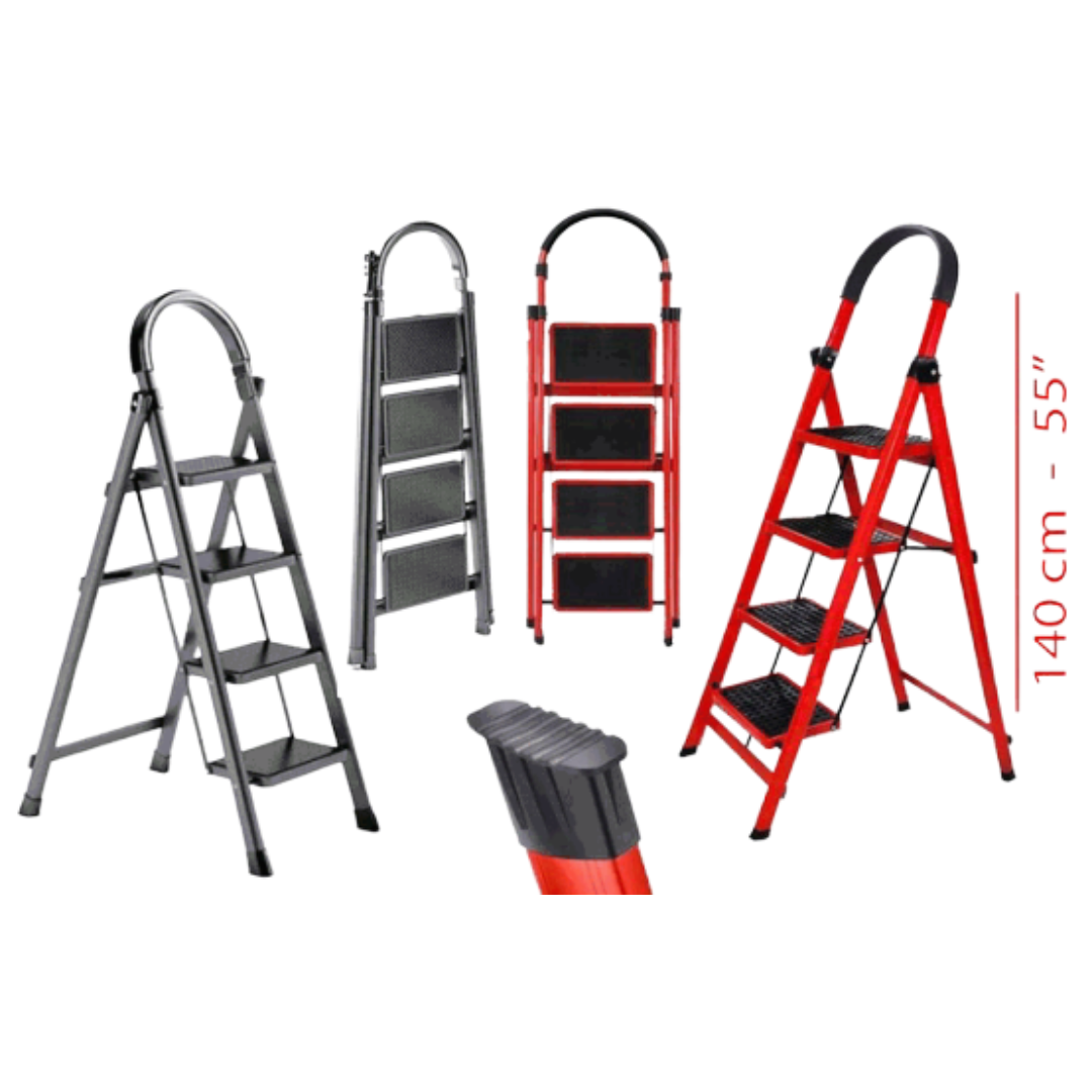 Escalera Plegable de 140cm/55" 4 Escalones XT-4TD Selecto