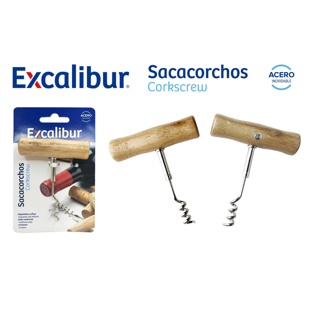 Sacacorchos Sencillo Excalibur A164-CK35