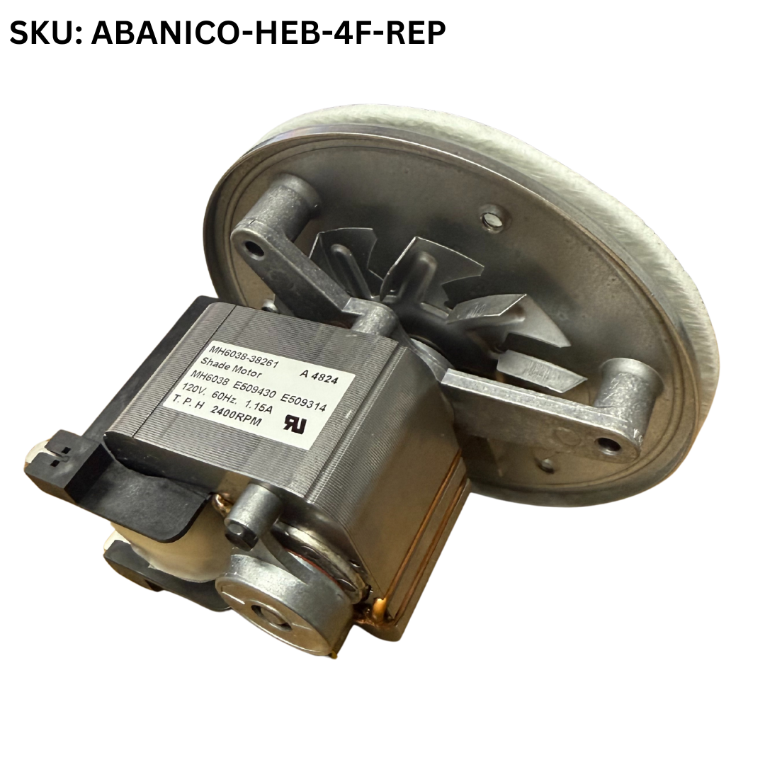Repuestos para Horno de Convección Eléctrico de 4 Bandejas HEB-4F Selecto