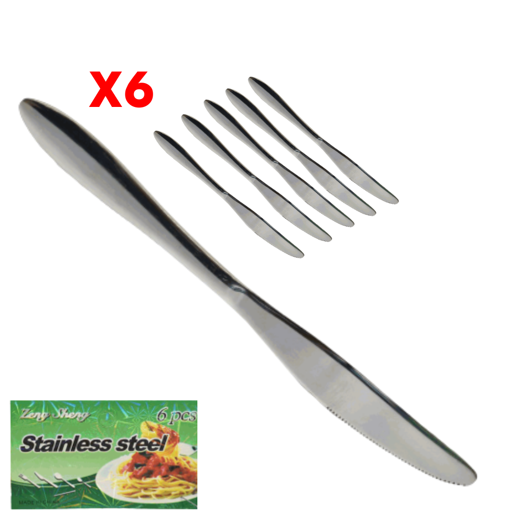 Set de 6 Cuchillos de Acero Inoxidable Gruesos 22.5cm 85989 Selecto