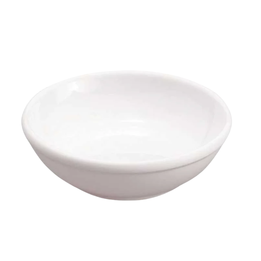 Plato Salsero 9x2cm de Melamina Blanco BG-SS703-WH6 Ramekin. Selecto