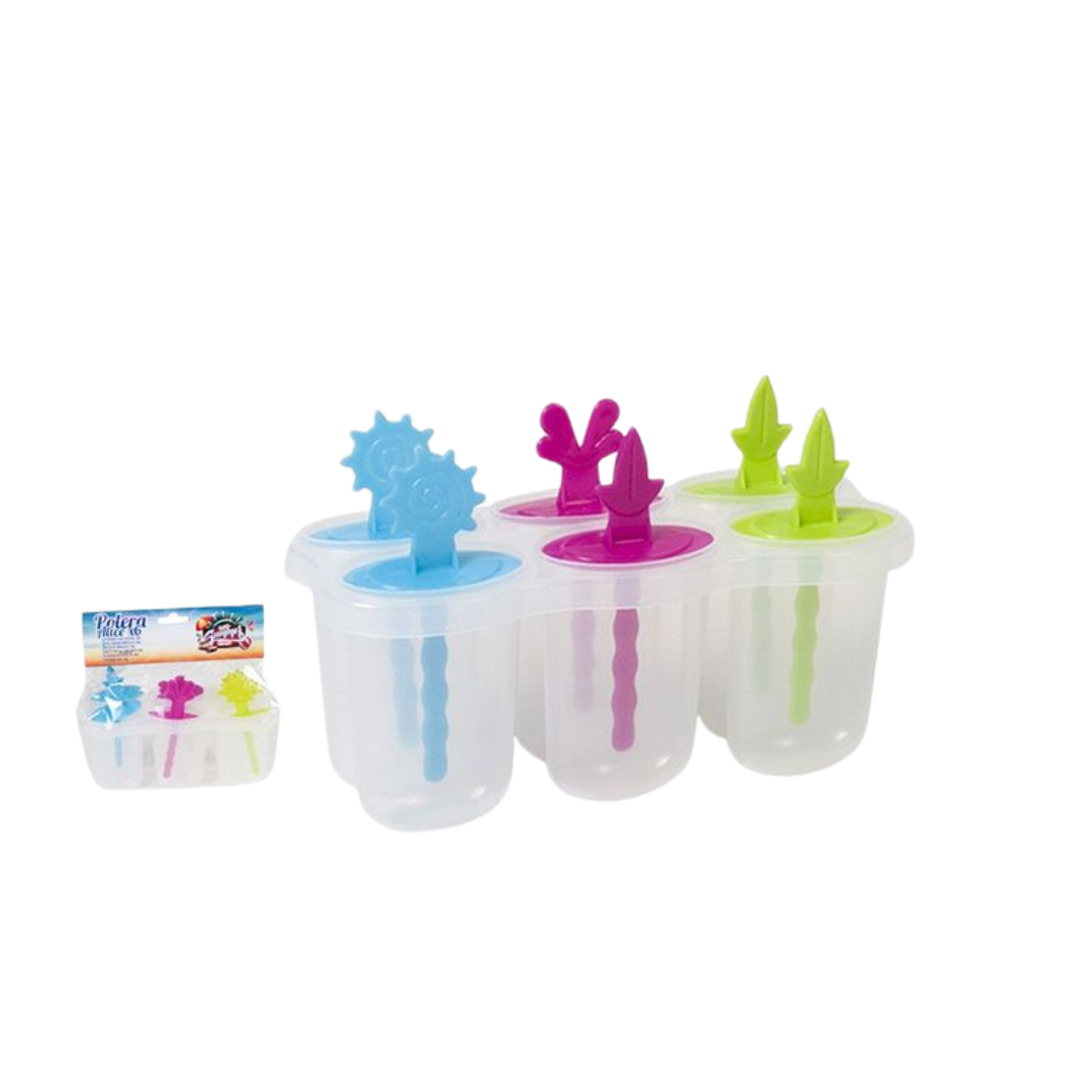 Molde de Paleta Plástico 6 Moldes 021-19414 Selecto