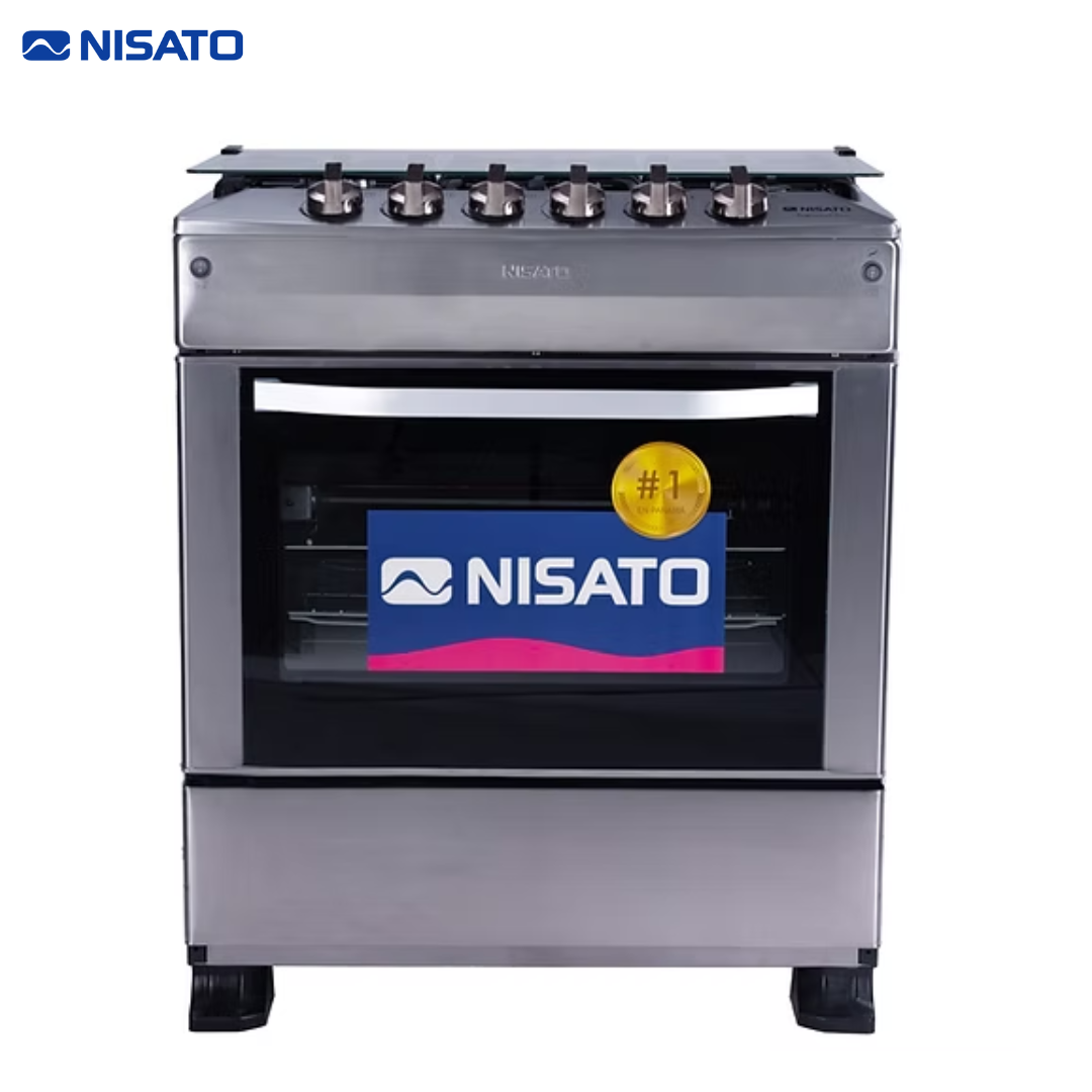 Estufa con Horno a Gas Nisato 30" de 5 Quemadores con Triple Llama – NPX-7664TLEPHFM